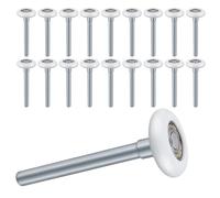 SHEUTSAN Lot de 20 rouleaux de porte de garage 11,9 x 4,6 cm, tige de rouleau en nylon, tige de roulement silencieuse pour charge élevée