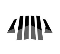 SHEYSNAOA Garniture de vitre pour Porsche Macan 2014-2024, Bande de décoration de fenêtre, Accessoire de Voiture chromé