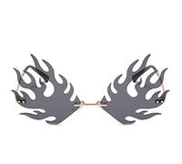 ShFhhwrl Classique des Lunettes De Soleil Lunettes De Soleil Femmes Mode Unique Dragon Flammé Lunettes De Soleil Hommes Rouge NOI