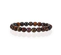 SHFJASBNUMG Bracelet élastique en perles de pierres précieuses rondes de 8 mm, 17,8 cm, Pierre