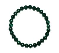 SHFJASBNUMG Bracelet émeraude de 6 mm | Perles de cristal chakra du cœur vert naturel - Bracelet de méditation en pierre précieuse pour l'abondance, l'amour et la chance | Kit d'outils de perles