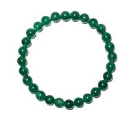 SHFJASBNUMG Bracelet émeraude de 8 mm | Perles de cristal chakra du cœur vert naturel - Bracelet de méditation en pierre précieuse pour l'abondance, l'amour et la chance | Kit d'outils de perles
