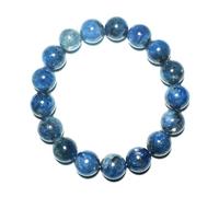 SHFJASBNUMG Bracelet en kyanite de 12 mm pour homme et femme | Contrôle de votre vie - Convient aux poignets d'environ 20,3 cm | Soulage l'anxiété et le stress | Absorbe les énergies négatives |