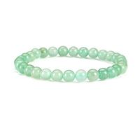 SHFJASBNUMG - Petite, moyenne, grande taille - Bracelets de perles en pierres précieuses pour femmes et hommes - Perles rondes de 6 mm, M, Pierre