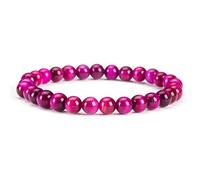 SHFJASBNUMG - Petite, moyenne, grande taille - Bracelets de perles en pierres précieuses pour femmes et hommes - Perles rondes de 6 mm, L, Pierre