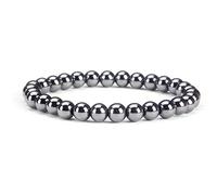 SHFJASBNUMG - Petite, moyenne, grande taille - Bracelets de perles en pierres précieuses pour femmes et hommes - Perles rondes de 6 mm, Small, Pierre
