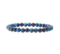 SHFJASBNUMG - Petite, moyenne, grande taille - Bracelets de perles en pierres précieuses pour femmes et hommes - Perles rondes de 6 mm, M, Pierre