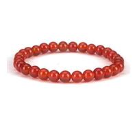 SHFJASBNUMG - Petite, moyenne, grande taille - Bracelets de perles en pierres précieuses pour femmes et hommes - Perles rondes de 6 mm, M, Pierre