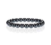 SHFJASBNUMG - Petite, moyenne, grande taille - Bracelets de perles en pierres précieuses pour femmes et hommes - Perles rondes de 8 mm, Small, Pierre