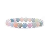 SHFJASBNUMG - Petite, moyenne, grande taille - Bracelets de perles en pierres précieuses pour femmes et hommes - Perles rondes de 8 mm, Small, Pierre