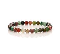 SHFJASBNUMG - Petite, moyenne, grande taille - Bracelets de perles en pierres précieuses pour femmes et hommes - Perles rondes de 6 mm, L, Pierre