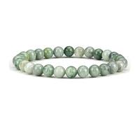 SHFJASBNUMG - Petite, moyenne, grande taille - Bracelets de perles en pierres précieuses pour femmes et hommes - Perles rondes de 6 mm, L, Pierre