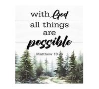 SHFTQXSLAT Inspirational Christian Wall Art Poster, Faith-Based Scripture Print for Nursery, Bedroom, and Home Office Decor(Unframed,16x24inch(40x60cm))