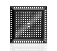 SHFYFHS 1 Pièces Filtre pour bonde de Douche, Filtre Douche en Acier Inoxydable, Filtre a Cheveux Baignoire, Douche Drain Attrape-Cheveux, pour Salle de Bain Cuisine Baignoire (12.2 X 12.2cm - Noir).