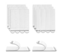 SHFYFHS 12 Paires(24 Bandes) Languettes Accroches Tableaux, Bandes Adhésives de Suspension pour Photos, Accroche Tableau sans Percer, pour Cadres Photos, Décos de Noël, Miroirs Muraux et plus encore.