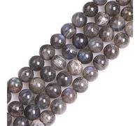 SHG Store Perles en pierre précieuse naturelle 8 mm labradorite pour fabrication de bijoux 38,5 cm