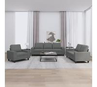 ShGaxin 3201867 Ensemble de canapés 3 pièces en tissu gris foncé