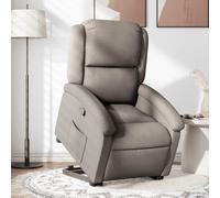ShGaxin 3204172 Fauteuil relax avec aide au relèvement, en tissu taupe, pour regarder la télévision, le cinéma, la lecture, la télévision, les oreilles, le fauteuil à bras, le salon