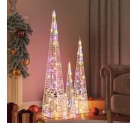 ShGaxin 328974 Cône lumineux décoratif en acrylique multicolore 60/90/120 cm