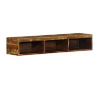 ShGaxin 4017480 Meuble TV mural en bois massif recyclé 100 x 30 x 19 cm