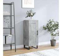 ShGaxin 830472 Buffet en contreplaqué gris béton 34,5 x 34 x 90 cm Meuble de salon, salle à manger, meuble d'appoint, buffet de cuisine, buffet de couloir