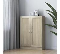 ShGaxin Armoire à livres, armoires de bureau, armoire de rangement, meuble de rangement, meuble à balais intérieur, aggloméré chêne sonoma 82,5 x 30,5 x 115 cm