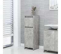 ShGaxin Armoire de salle de bain, meubles de salle de bain, meubles d'armoire, petite armoire, meuble de salle de bain auxiliaire, aggloméré, gris béton, 30 x 30 x 95 cm