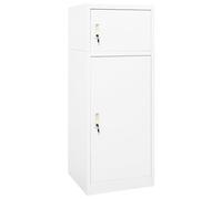 ShGaxin Armoire pour chaises à monter, buffet, meuble de salon, buffet, casiers, acier blanc, 53 x 53 x 140 cm