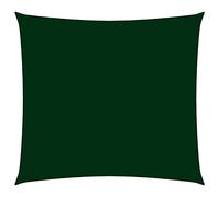 ShGaxin Auvent de voile, voile d'ombrage, voile d'ombrage, toile d'ombrage extérieure, auvents carrés en tissu Oxford vert foncé 3 x 3 m