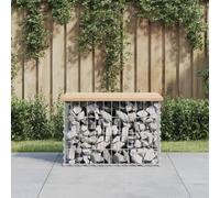 ShGaxin Banc de jardin design gabion bois massif pin 63 x 44 x 42 cm, banc de jardin extérieur, banc terrasse, meubles de jardin 834353