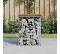 ShGaxin Banc de jardin design gabions imprégné en bois de pin 33 x 31 x 42 cm, banc de jardin extérieur, bancs de terrasse, meubles de jardin, meubles de terrasse 834328