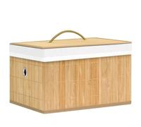 ShGaxin Boîtes de Rangement en Bambou 4 pcs,Boîte De Rangement De Jardin,Coffre De Stockage,Boîte De Stockage,