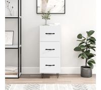 ShGaxin Buffet en contreplaqué blanc brillant 34,5 x 34 x 90 cm, buffet pour salon, buffet, entrée entrée, buffet cuisine, vitrines pour salon, meubles auxiliaires 828598