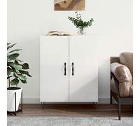 ShGaxin Buffet en contreplaqué blanc brillant 69,5 x 34 x 90 cm, buffet pour salon, buffet, entrée entrée, buffet cuisine, vitrines pour salon, meubles auxiliaires 827718