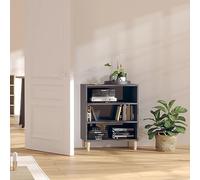 ShGaxin Buffet gris brillant 57 x 35 x 70 cm en aggloméré, buffet, buffet, moderne, buffet, salle de séjour/cuisine-806057