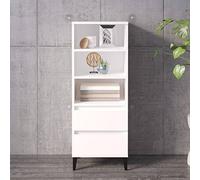 ShGaxin Buffet haut, buffet pour salon, meuble d'appoint, buffet, bois contreplaqué blanc, 40 x 36 x 110 cm