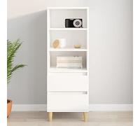 ShGaxin Buffet haut, buffet pour salon, meuble d'appoint, buffet, meubles de salon, bois contreplaqué blanc, 40 x 36 x 110 cm