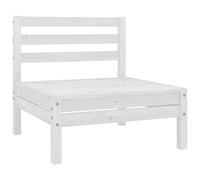 ShGaxin Canapé central de jardin blanc en pin massif 806573