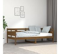 ShGaxin Canapé-lit en bois massif de pin marron miel 90 x 190 cm, structure de lit, canapés de salon, canapé-lit, sommier 820310