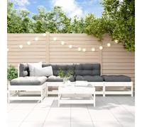 ShGaxin Chill out 3186313 Ensemble de meubles de jardin 6 pièces en bois massif pin blanc