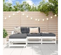 ShGaxin Chill out 3186488 Ensemble de meubles de jardin 4 pièces en bois massif de pin blanc