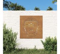 ShGaxin Décoration Murale Jardin 55x55 cm Motif de tête de Bouddha,Decoration Murale,Tableau Decoration Murale Salon