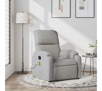 ShGaxin Fauteuil de massage inclinable en tissu microfibre gris clair, fauteuil de relaxation, fauteuil de massage de relaxation, fauteuil de relaxation électrique, fauteuil de relaxation, fauteuils