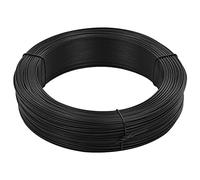 ShGaxin Fil pour attacher des clôtures, grillage en fer, grillage poulailler, rouleau de fil, acier gris anthracite 250 m 1,4/2 mm