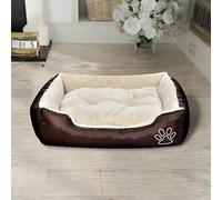 ShGaxin Lit pour chien chaud avec coussin rembourré, taille S, canapé pour chien, coussin pour chien, lit douillet pour chat, canapé pour chien, canapé-lit pour chien