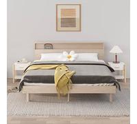 ShGaxin Lot de 2 tables de chevet en contreplaqué blanc 42 x 38 x 45 cm