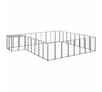 ShGaxin Niche noire 20,57 m² en acier, parc pour chiens, enclos pour chiens, enclos pour chiens, enclos pour chiens, enclos pour chiens