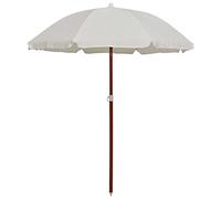 ShGaxin Parasol avec mât en Acier 180 cm Sable,Parasol de Jardin Exterieur,Protection UV,Parasol,