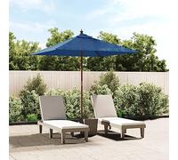 ShGaxin Parasol de Jardin avec mât en Bois Bleu azuré 198x198x231 cm,Pied De Parasol,Parasol avec Pied Inclus,Parasol Balcon