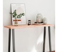 ShGaxin Plateau de table en bois massif chêne bord naturel 120 x 50 x 6 cm, plan de travail de cuisine, planches en bois, table de salon, plan de travail en bois